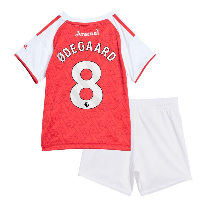 Arsenal adidas Home Babykit 2025-26 with Ødegaard 8 printing
