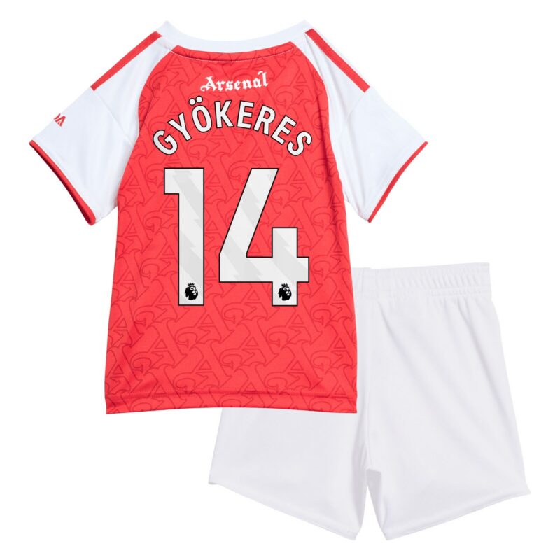 Arsenal adidas Home Babykit 2025-26 with Gyökeres 14 printing