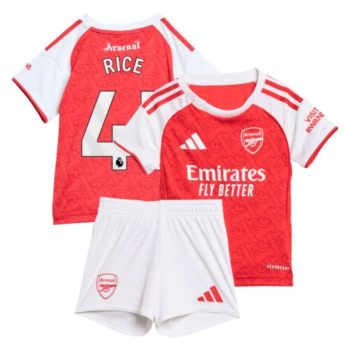 Arsenal adidas Home Babykit 2025-26 with Rice 41 printing
