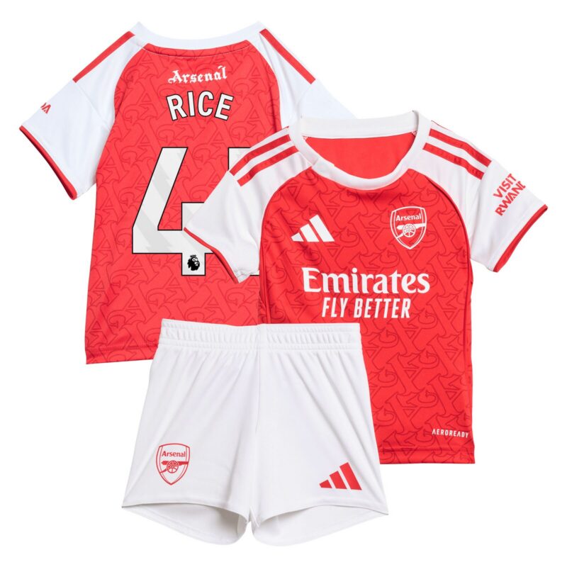 A2B image: arsenal-adidas-home-babykit-2025-26-with-rice-41-printing Arsenal adidas Home Babykit 2025-26 with Rice 41 printing