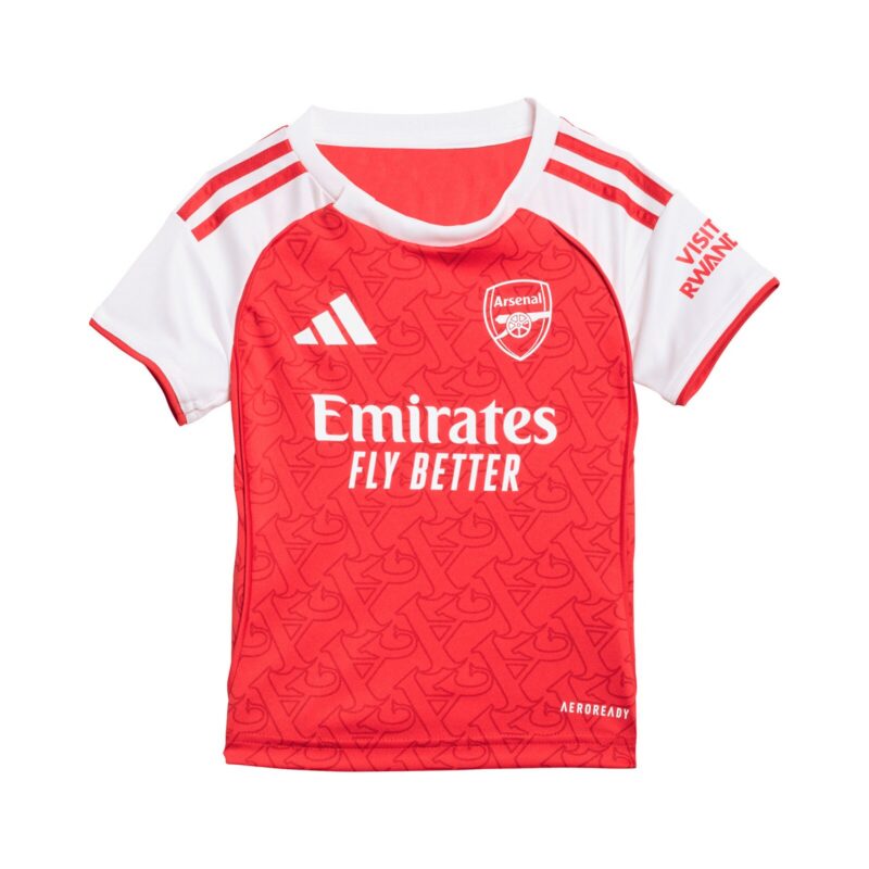 Arsenal adidas Home Babykit 2025-26 with Saka 7 printing