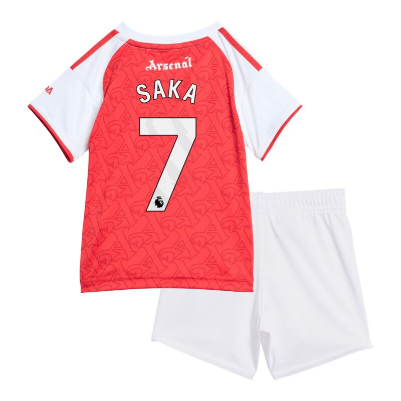 Arsenal adidas Home Babykit 2025-26 with Saka 7 printing