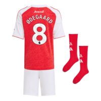 Arsenal adidas Home Minikit 2025-26 with Ødegaard 8 printing