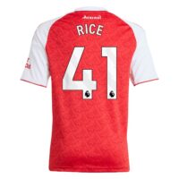 Arsenal adidas Home Shirt 2025-26 - Kids with Rice 41 printing