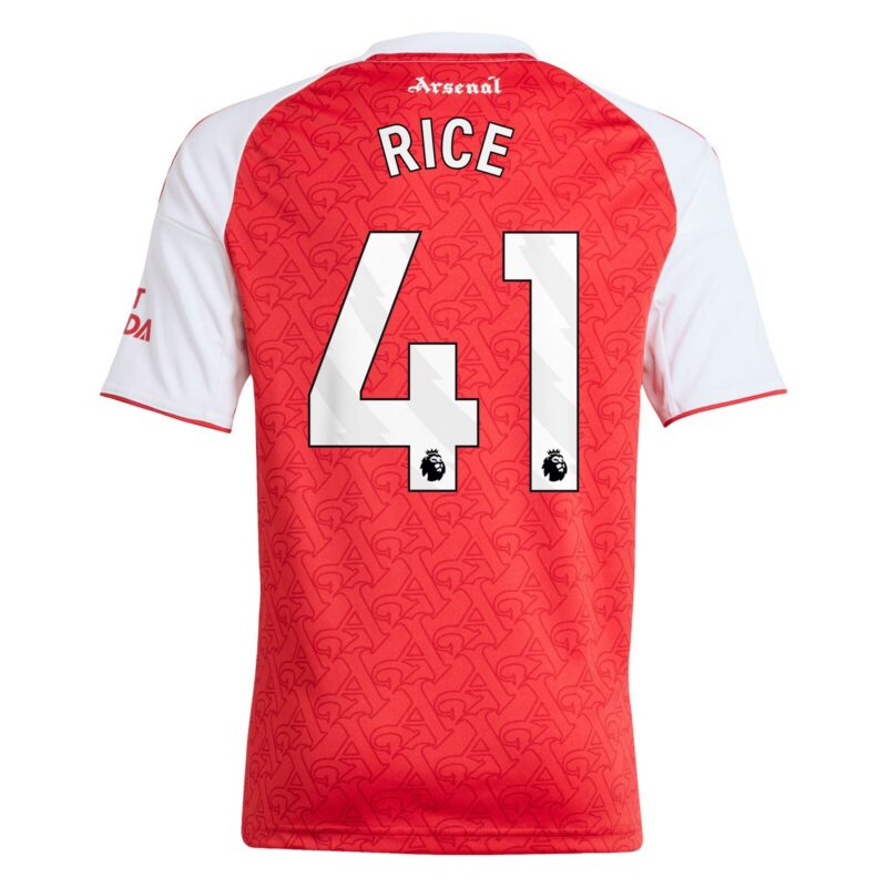 Arsenal adidas Home Shirt 2025-26 - Kids with Rice 41 printing