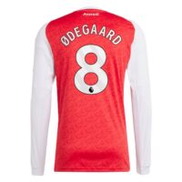 A2B image: arsenal-adidas-home-shirt-2025-26-long-sleeve-with-odegaard-8-printing Arsenal adidas Home Shirt 2025-26 - Long Sleeve with Ødegaard 8 printing