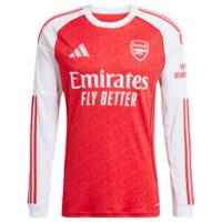 Arsenal adidas Home Shirt 2025-26 - Long Sleeve with Gyökeres 14 printing