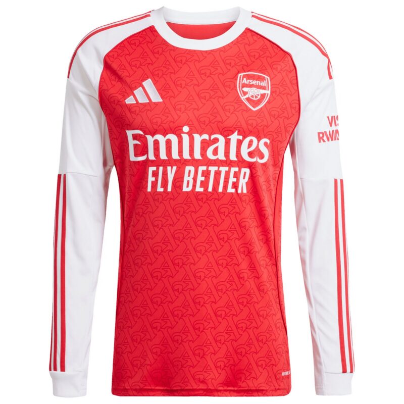 A2B image: arsenal-adidas-home-shirt-2025-26-long-sleeve-with-madueke-20-printing Arsenal adidas Home Shirt 2025-26 - Long Sleeve with Madueke 20 printing