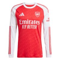 A2B image: arsenal-adidas-home-shirt-2025-26-long-sleeve-with-rice-41-printing Arsenal adidas Home Shirt 2025-26 - Long Sleeve with Rice 41 printing