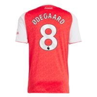 Arsenal adidas Home Shirt 2025-26 with Ødegaard 8 printing