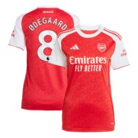 A2B image: arsenal-adidas-home-shirt-2025-26-womens-with-odegaard-8-printing Arsenal adidas Home Shirt 2025-26 - Womens with Ødegaard 8 printing