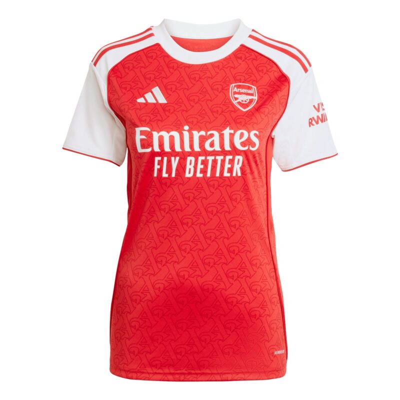 A2B image: arsenal-adidas-home-shirt-2025-26-womens-with-odegaard-8-printing Arsenal adidas Home Shirt 2025-26 - Womens with Ødegaard 8 printing
