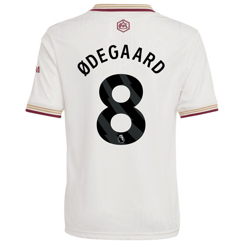 Arsenal adidas Third Shirt 2025-26 - Kids with Ødegaard 8 printing