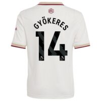 A2B image: arsenal-adidas-third-shirt-2025-26-kids-with-gyokeres-14-printing Arsenal adidas Third Shirt 2025-26 - Kids with Gyökeres 14 printing