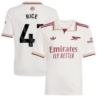 A2B image: arsenal-adidas-third-shirt-2025-26-kids-with-rice-41-printing Arsenal adidas Third Shirt 2025-26 - Kids with Rice 41 printing