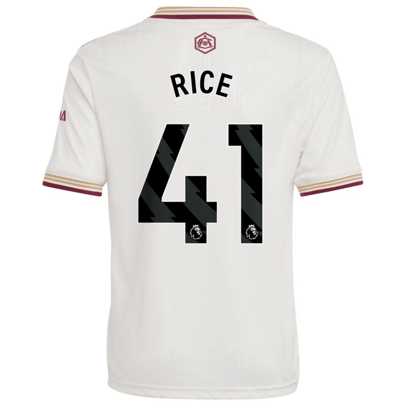 A2B image: arsenal-adidas-third-shirt-2025-26-kids-with-rice-41-printing Arsenal adidas Third Shirt 2025-26 - Kids with Rice 41 printing