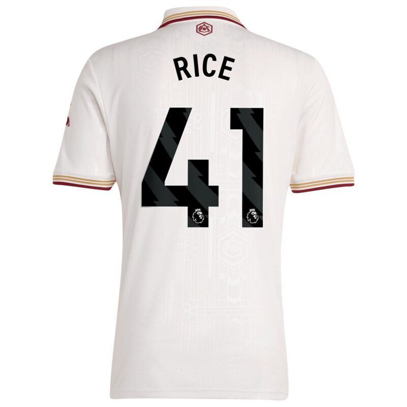 Arsenal adidas Third Shirt 2025-26 with Rice 41 printing