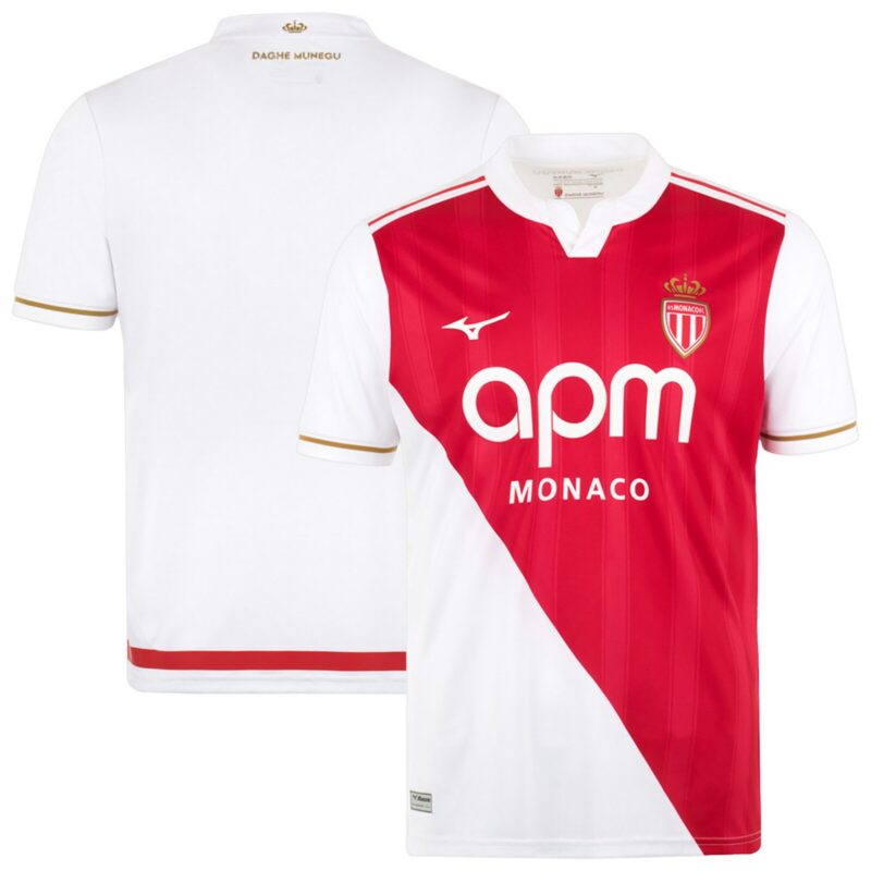 A2B image: as-monaco-mizuno-home-shirt-2025-26 AS Monaco Mizuno Home Shirt 2025-26