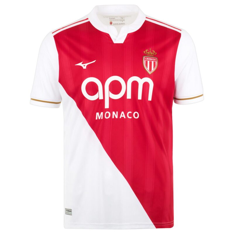 A2B image: as-monaco-mizuno-home-shirt-2025-26 AS Monaco Mizuno Home Shirt 2025-26