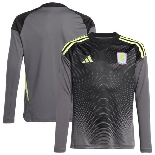 Aston Villa adidas Goalkeeper Shirt 2025-26 - Long Sleeve - Kids