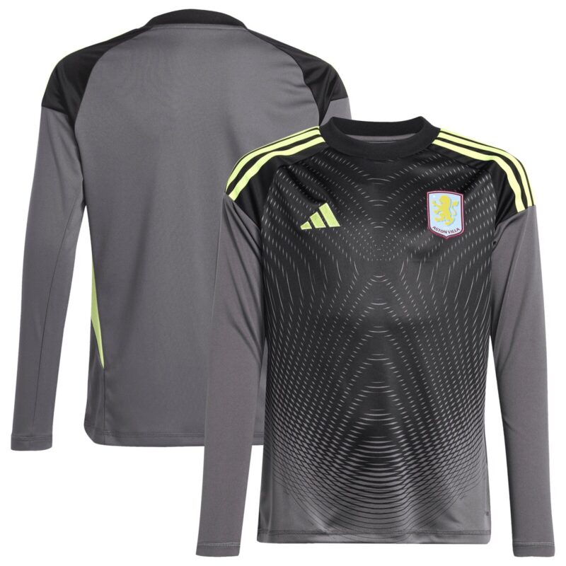 A2B image: aston-villa-adidas-goalkeeper-shirt-2025-26-long-sleeve-kids-2 Aston Villa adidas Goalkeeper Shirt 2025-26 - Long Sleeve - Kids