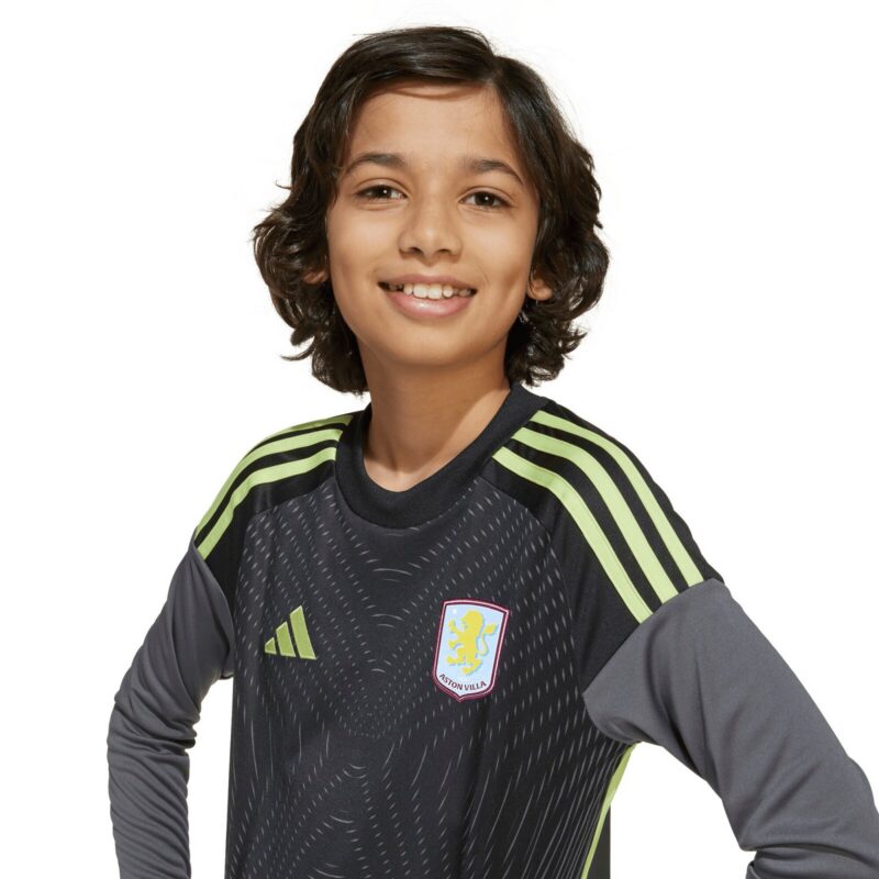 A2B image: aston-villa-adidas-goalkeeper-shirt-2025-26-long-sleeve-kids-2 Aston Villa adidas Goalkeeper Shirt 2025-26 - Long Sleeve - Kids