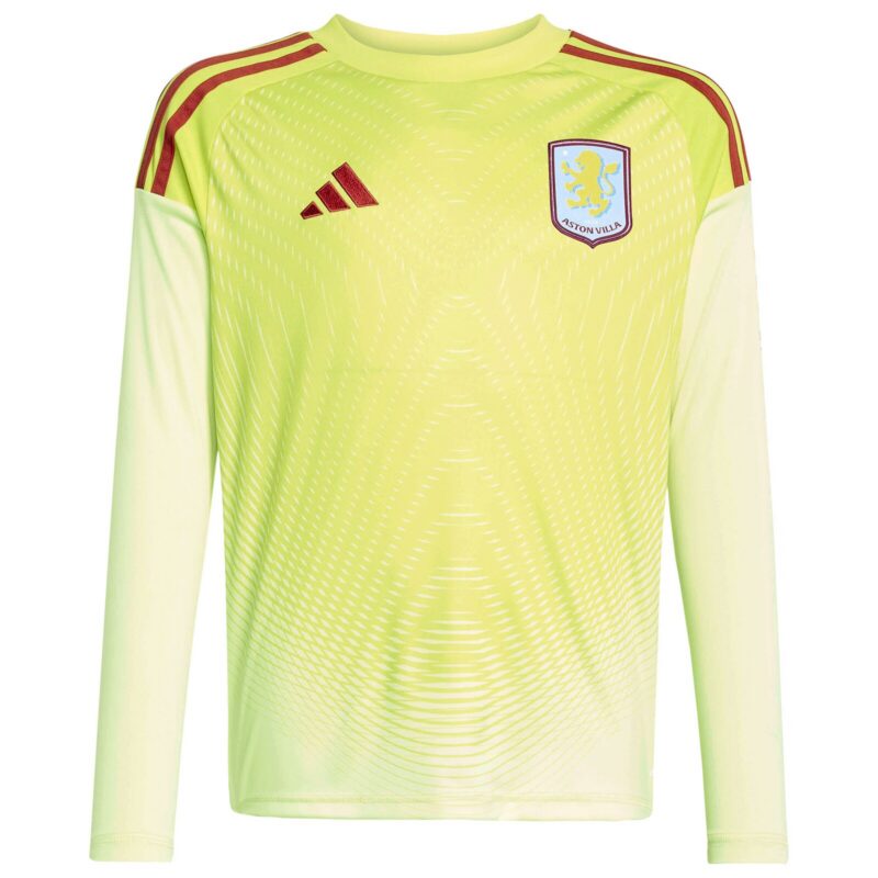 A2B image: aston-villa-adidas-goalkeeper-shirt-2025-26-long-sleeve-kids Aston Villa adidas Goalkeeper Shirt 2025-26 - Long Sleeve - Kids