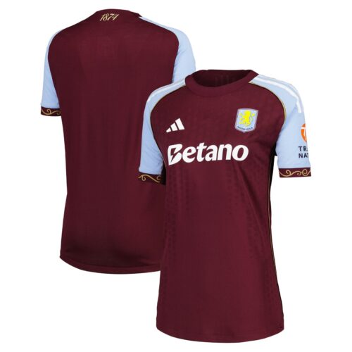 Aston Villa adidas Home Authentic Shirt 2025-26 - Womens