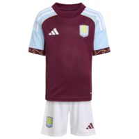 A2B image: aston-villa-adidas-home-replica-mini-kit-2025-26 Aston Villa adidas Home Replica Mini Kit 2025-26