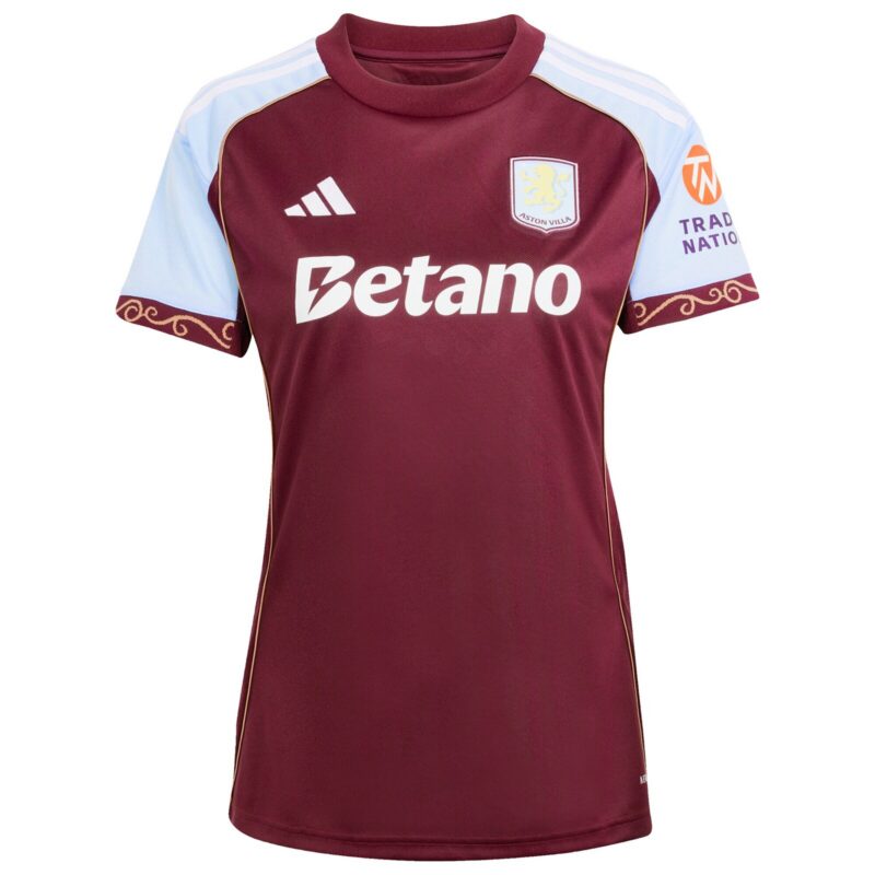 Aston Villa adidas Home Shirt 2025-26 - Womens