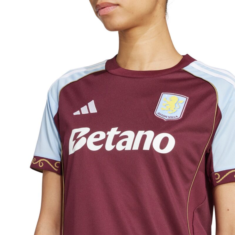 Aston Villa adidas Home Shirt 2025-26 - Womens