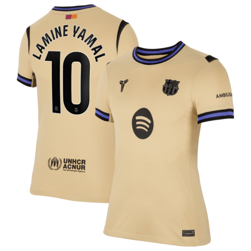 Barcelona Nike Away Stadium Shirt 2025-26 - Womens with Lamine Yamal 10 printing