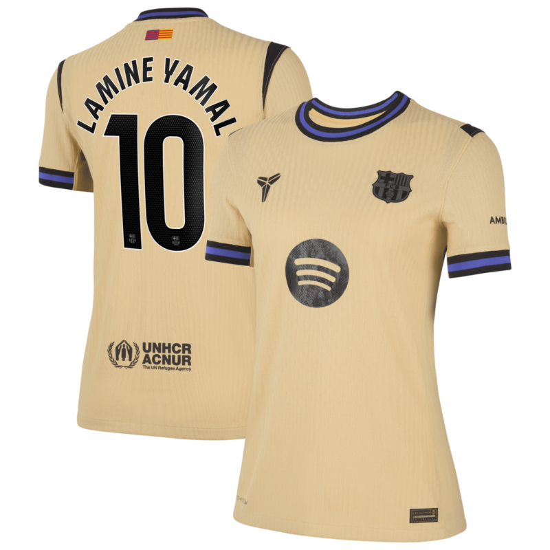 A2B image: barcelona-nike-dri-fit-adv-away-match-shirt-2025-26-womens-with-lamine-yamal-10-printing Barcelona Nike Dri-Fit ADV Away Match Shirt 2025-26 - Womens with Lamine Yamal 10 printing