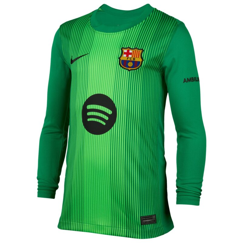 A2B image: barcelona-nike-home-goalkeeper-stadium-shirt-2025-26-kids Barcelona Nike Home Goalkeeper Stadium Shirt 2025-26 - Kids