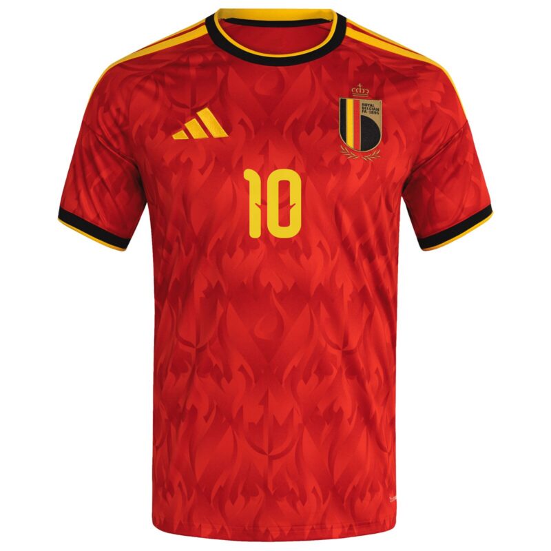 A2B image: belgium-adidas-home-shirt-2026-with-lukaku-10-printing Belgium adidas Home Shirt 2026 with Lukaku 10 printing