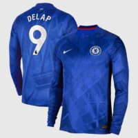 Chelsea Nike Home Stadium Long Sleeve Shirt 2025-26 with Delap 9 printing