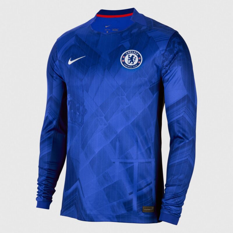 Chelsea Nike Home Stadium Long Sleeve Shirt 2025-26 with Delap 9 printing