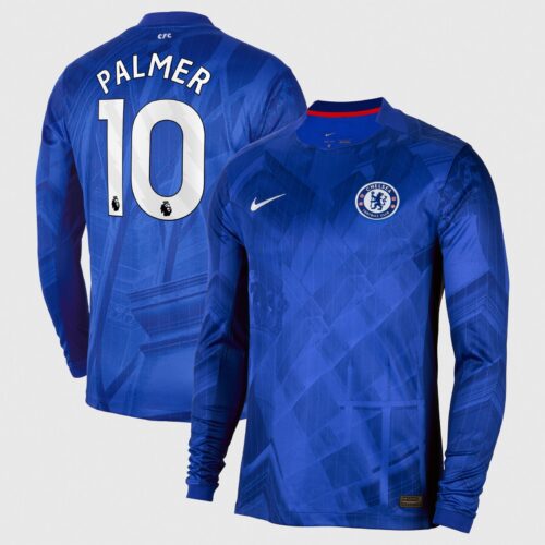 Chelsea Nike Home Stadium Long Sleeve Shirt 2025-26 with Palmer 10 printing