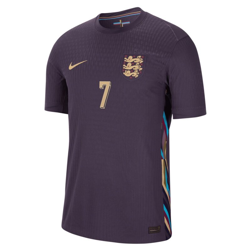A2B image: england-nike-dri-fit-adv-away-match-shirt-2024-kids-with-saka-7-printing England Nike Dri Fit Adv Away Match Shirt 2024 - Kids with Saka 7 printing