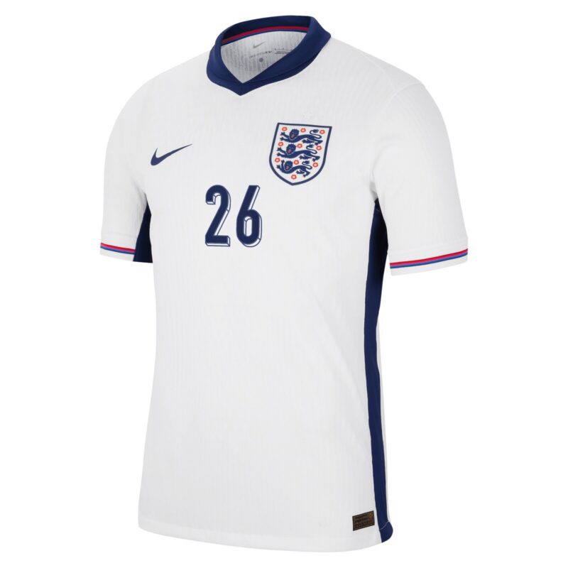A2B image: england-nike-dri-fit-adv-home-match-shirt-2024-with-mainoo-26-printing England Nike Dri Fit Adv Home Match Shirt 2024 with Mainoo 26 printing