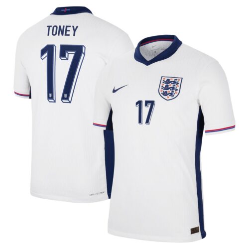 A2B image: england-nike-dri-fit-adv-home-match-shirt-2024-with-toney-17-printing England Nike Dri Fit Adv Home Match Shirt 2024 with Toney 17 printing