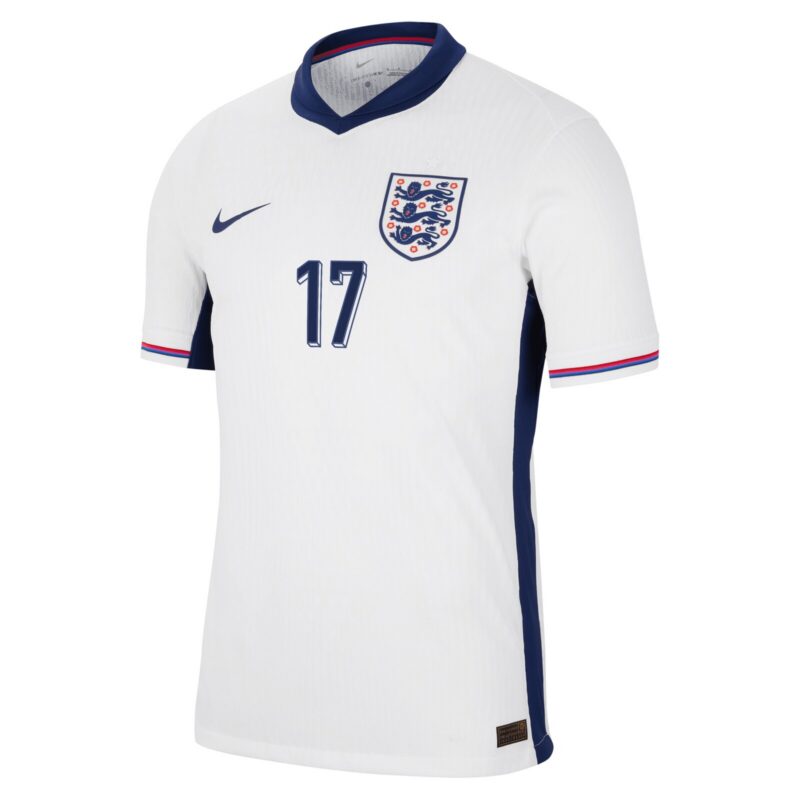 England Nike Dri Fit Adv Home Match Shirt 2024 with Toney 17 printing