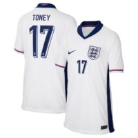 A2B image: england-nike-home-stadium-shirt-2024-kids-with-toney-17-printing England Nike Home Stadium Shirt 2024 - Kids with Toney 17 printing