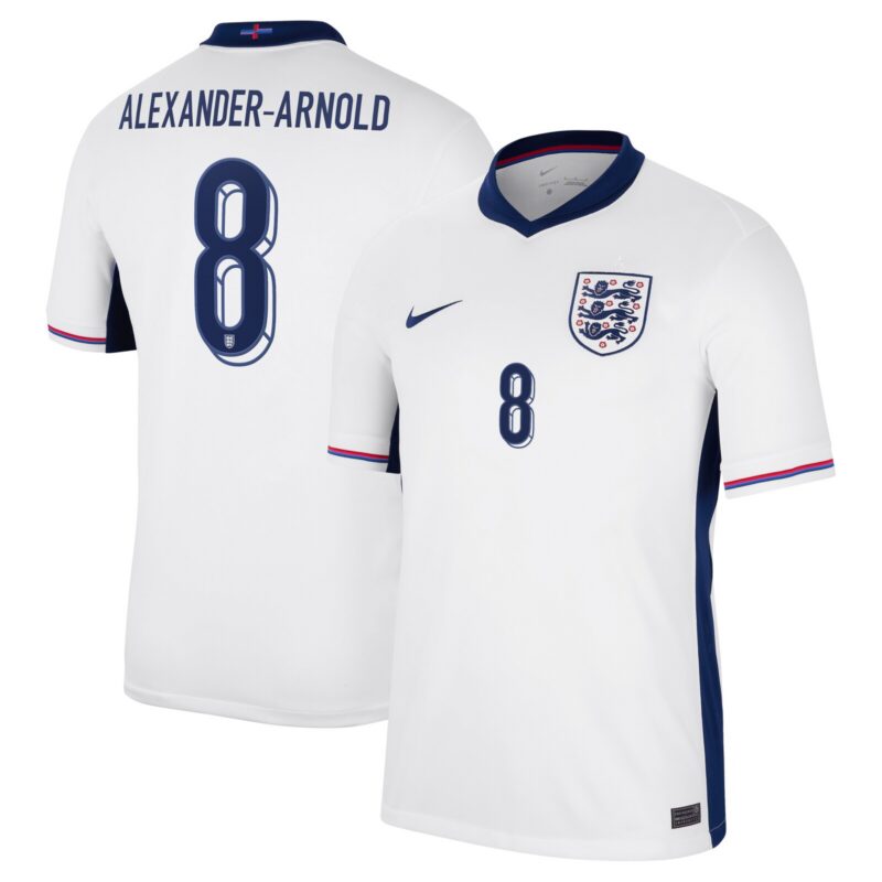 A2B image: england-nike-home-stadium-shirt-2024-with-alexander-arnold-8-printing England Nike Home Stadium Shirt 2024 with Alexander-Arnold 8 printing