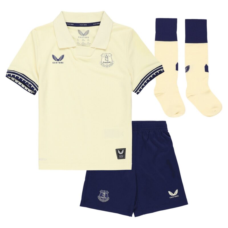 Everton Castore Away Infant Kit 2025-26 with Grealish 18 printing