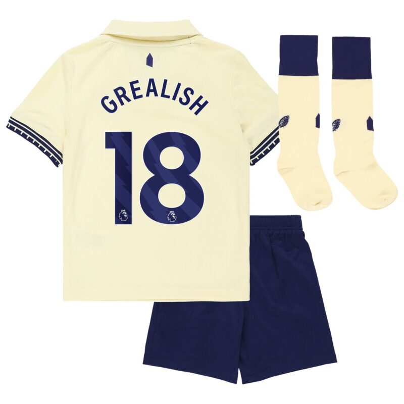 Everton Castore Away Infant Kit 2025-26 with Grealish 18 printing