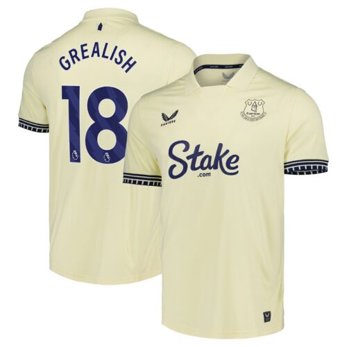 Everton Castore Away Pro Shirt 2025-26 with Grealish 18 printing
