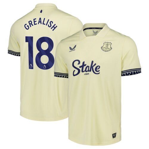 Everton Castore Away Shirt 2025-26 with Grealish 18 printing