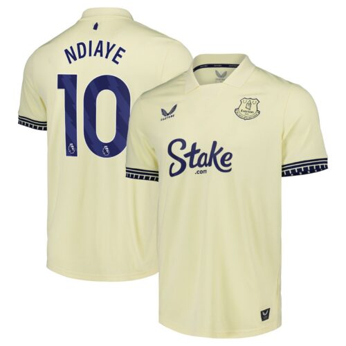 Everton Castore Away Shirt 2025-26 with Ndiaye 10 printing
