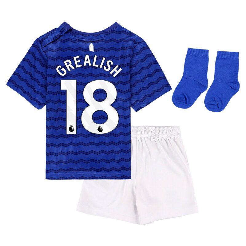 A2B image: everton-castore-home-baby-kit-2025-26-with-grealish-18-printing Everton Castore Home Baby Kit 2025-26 with Grealish 18 printing